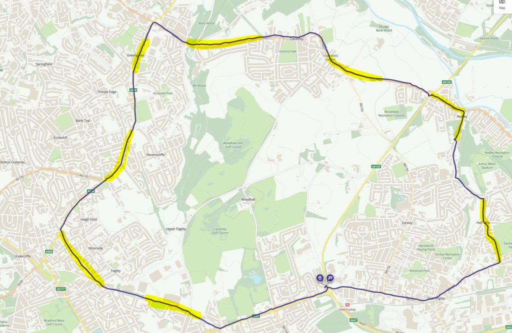 Senior Training – medium distance (600 to 800m approx) efforts (road) @ Park at Pudsey Civic/Meet by Evolve Medical