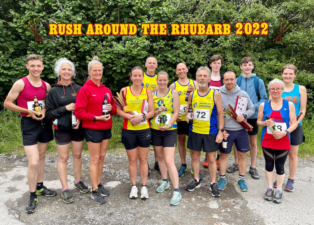 Rush Around the Rhubarb Race 2022 Winners Group Photo